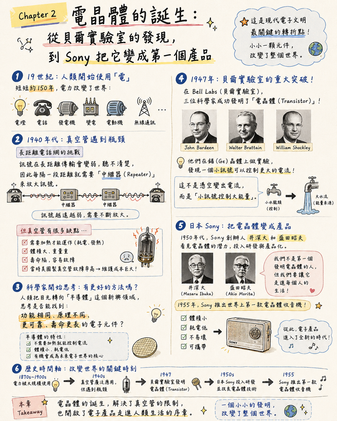 Ch2-1:電晶體的誕生,從貝爾實驗室到 Sony