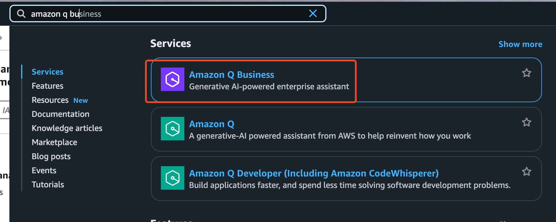 create Amazon Q Business.png