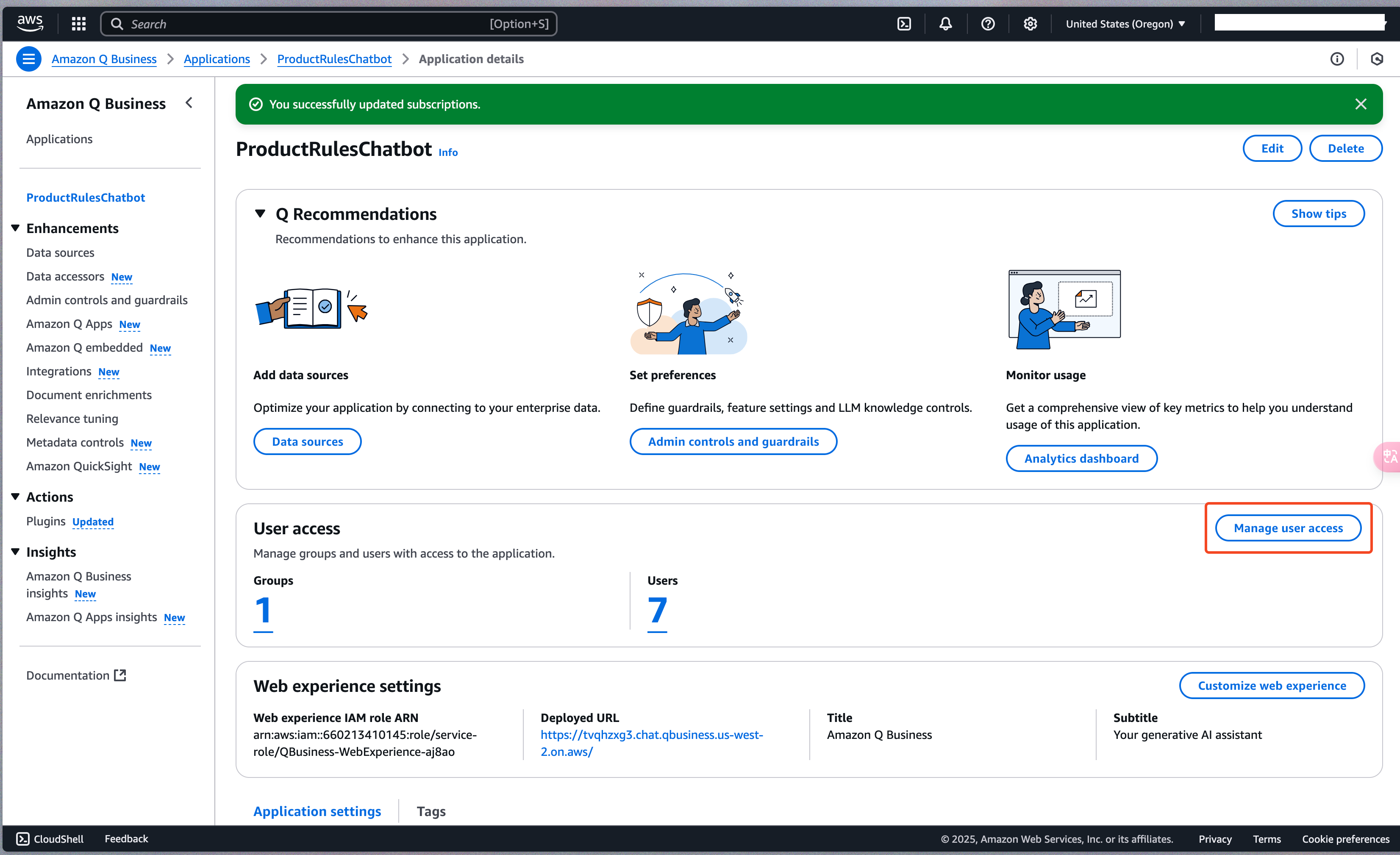 create Amazon Q Business manage user access.png